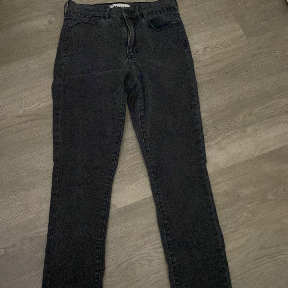 American Eagle, black high-rise, skinny jeans